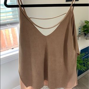 Strappy Tank Top- Light Brown